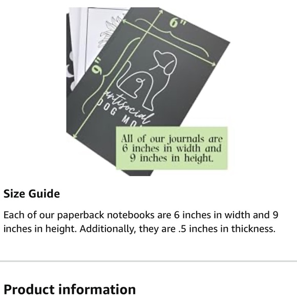 NWOT Antisocial Dog Mom Notebook - Picture 4 of 9